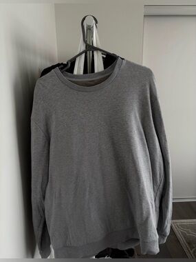 All Saints Men's Gray Crewneck Sweater